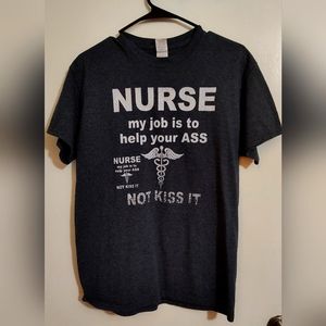 Vtg Nurse Shirt Adult Medium Nurses Shift Funny Humor Unisex 90s